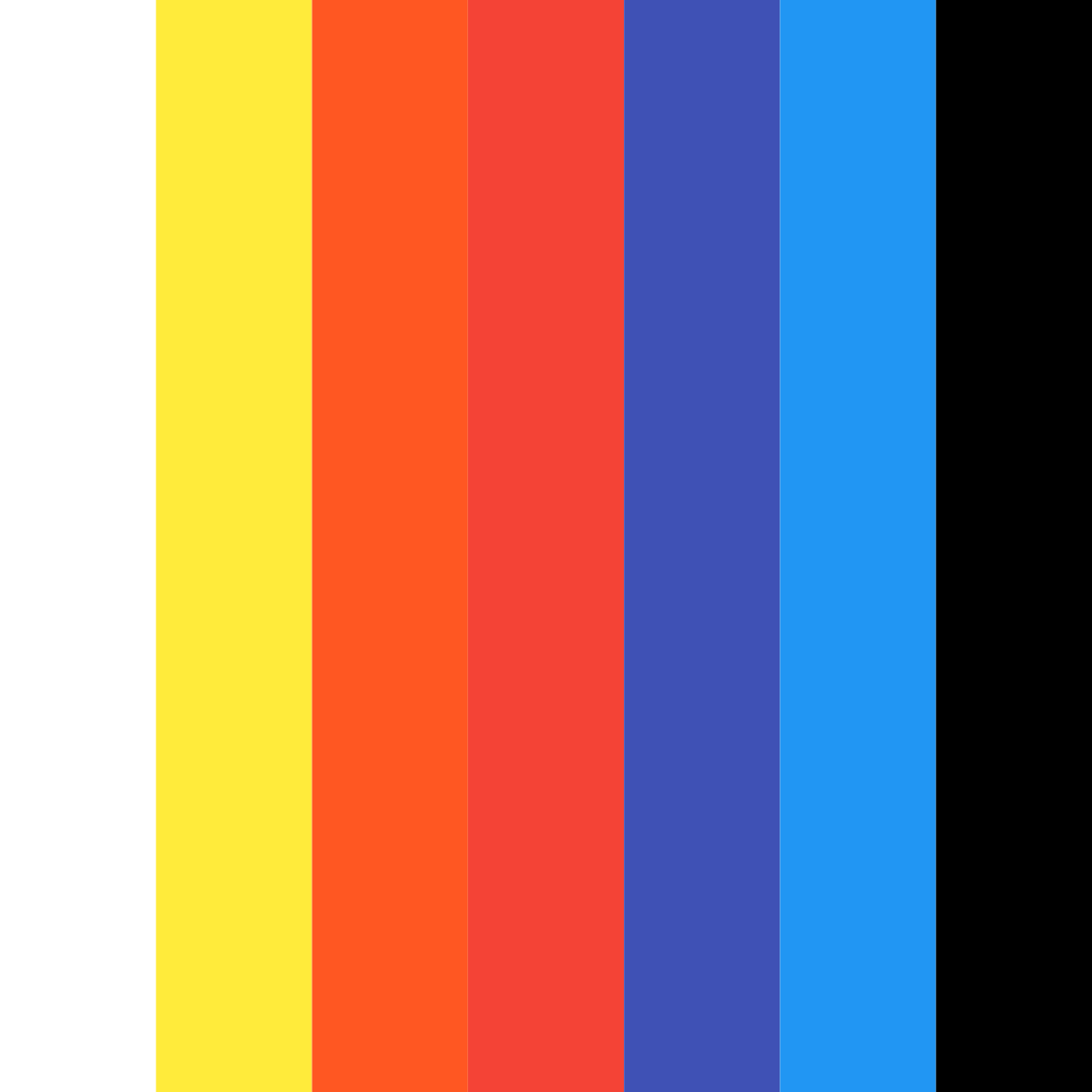 Download high contrast color burst color palette PNG image (square)