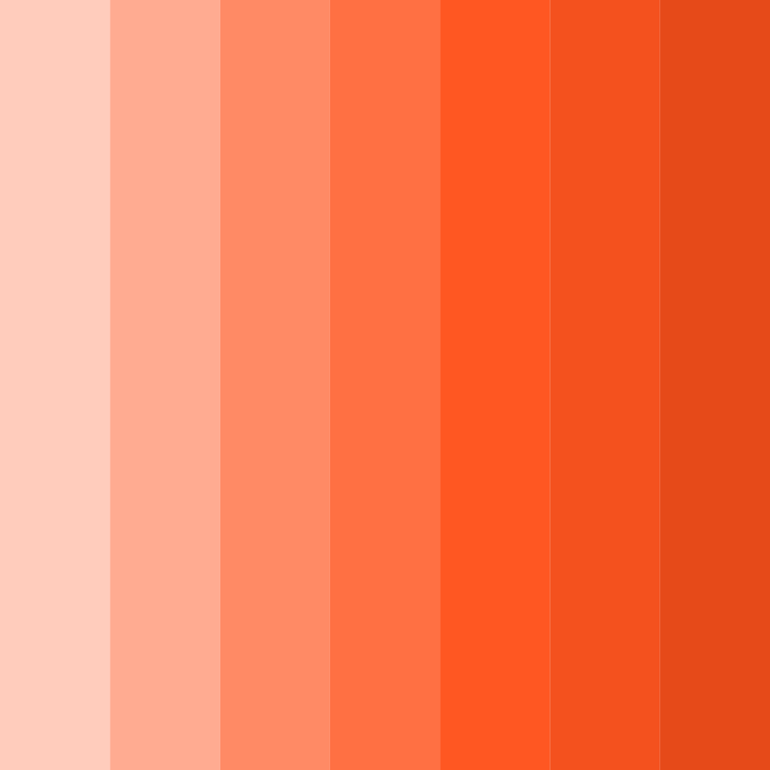 Download sunset spectrum color palette PNG image (square)