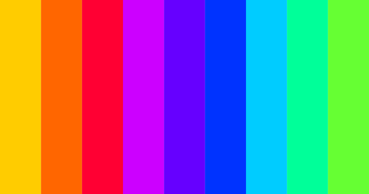 Download rainbow radiance color palette PNG image (landscape)