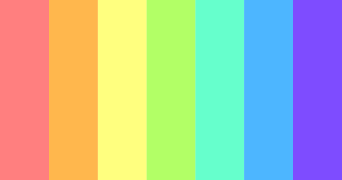 Download prismatic dreams color palette PNG image (landscape)
