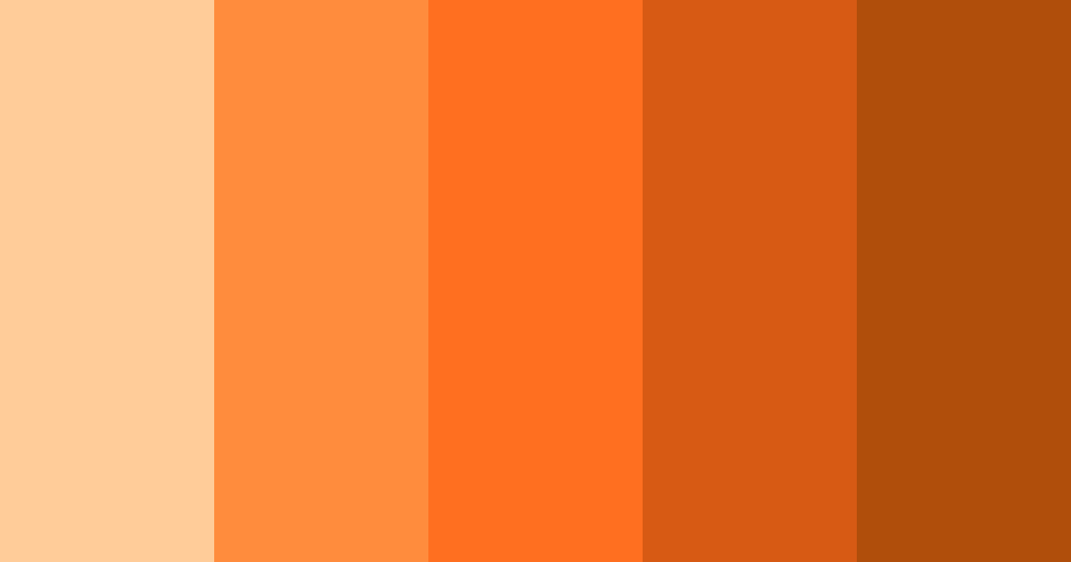 Download bright orange color palette PNG image (landscape)