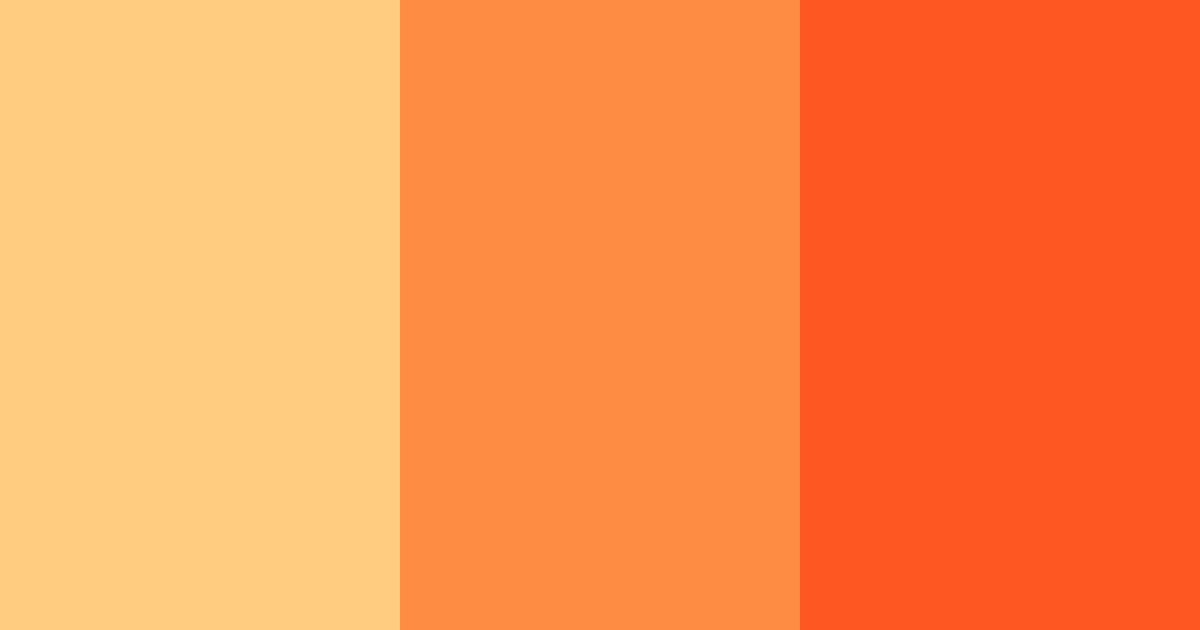 Download citrus sunset color palette PNG image (landscape)