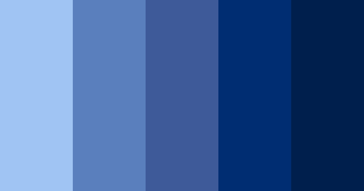 Download royal blue shades color palette PNG image (landscape)