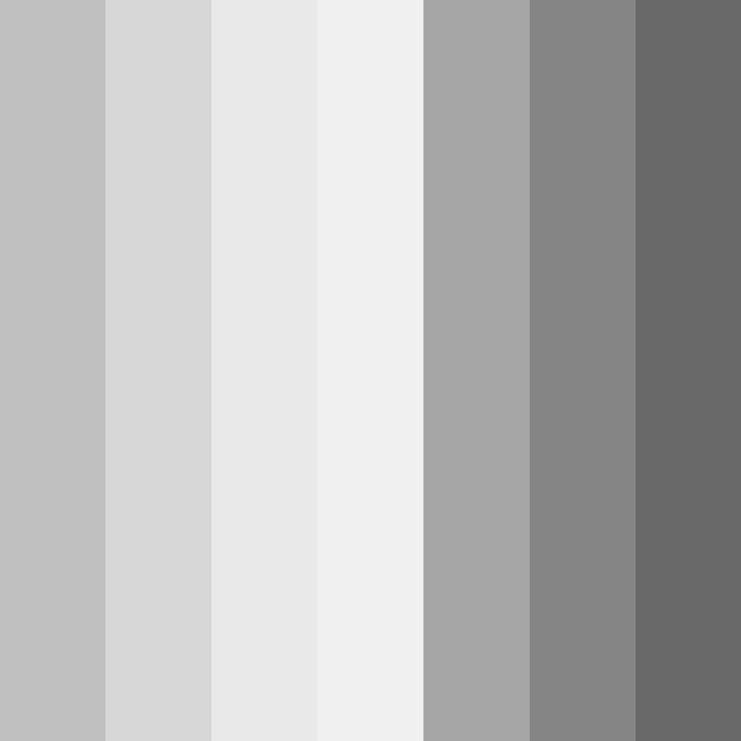 Download shades of silver color palette PNG image (square)