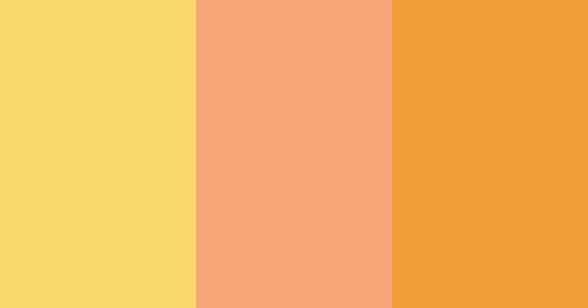 Download orange sunshine color palette PNG image (landscape)