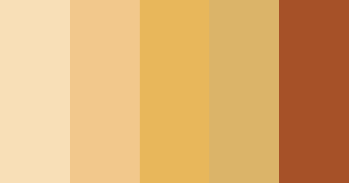 Download honeyed harvest color palette PNG image (landscape)