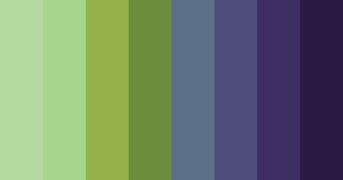 Download emerald twilight color palette PNG image (landscape)