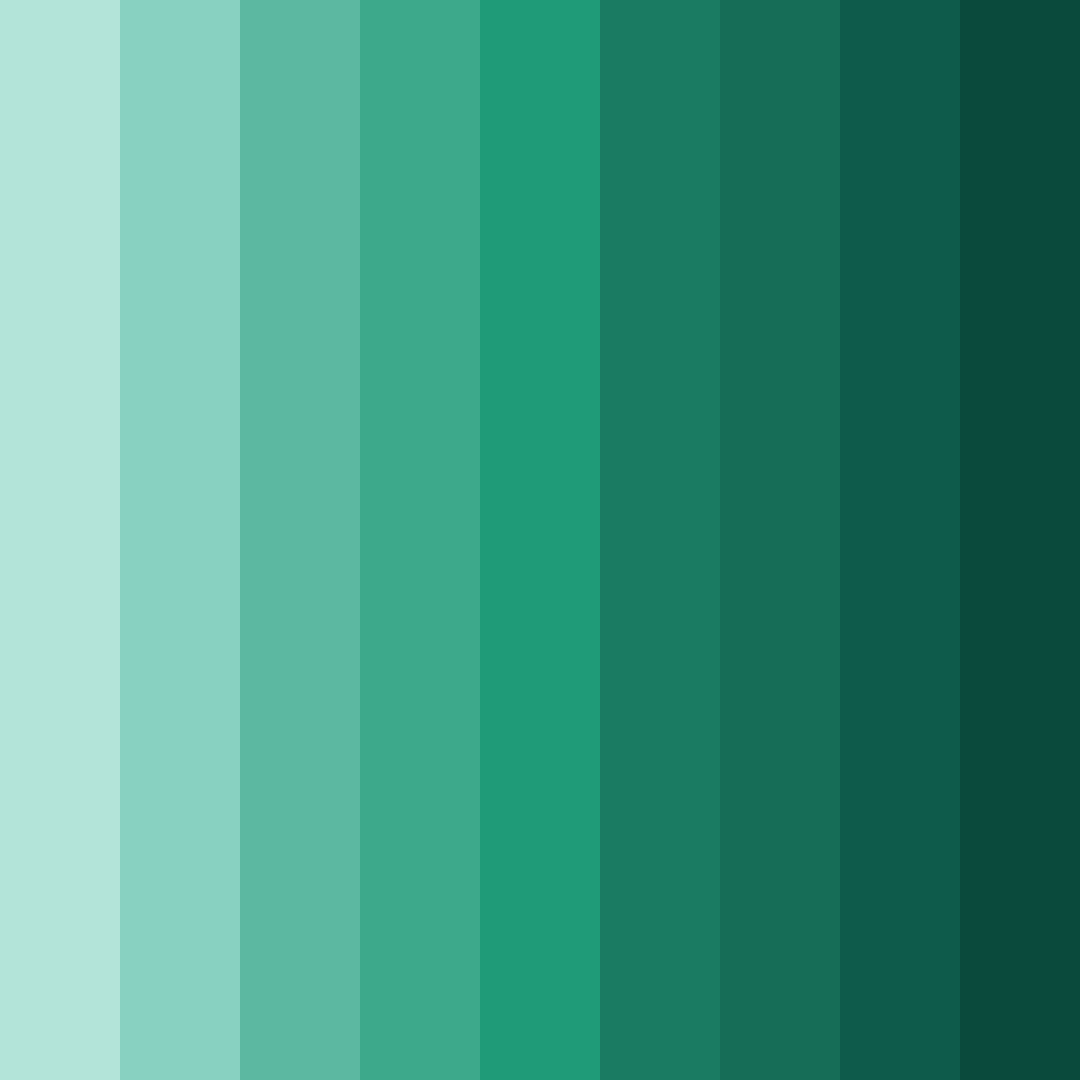 Download emerald twilight color palette PNG image (square)