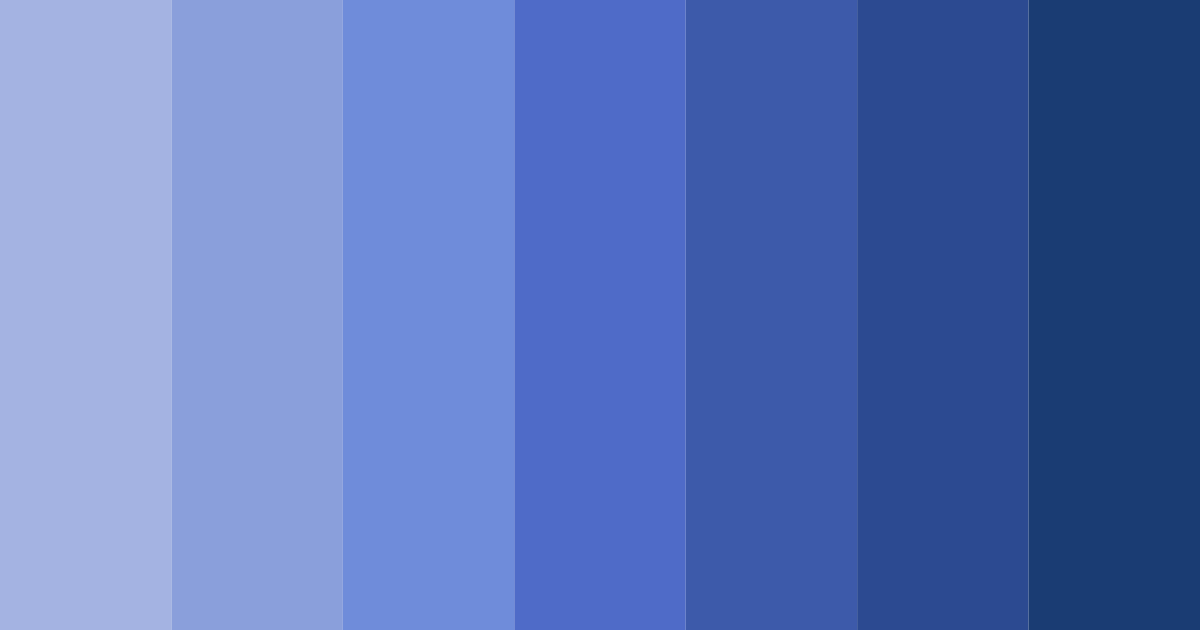 Download celestial blues color palette PNG image (landscape)