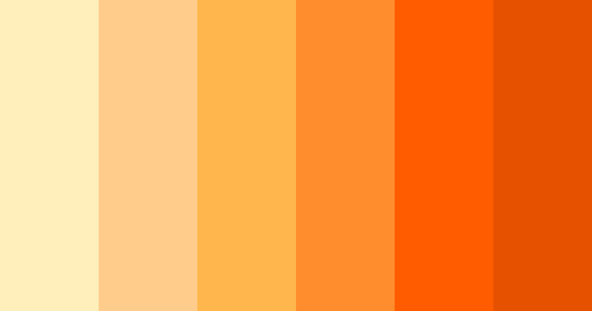 Download orange sunrise color palette PNG image (landscape)