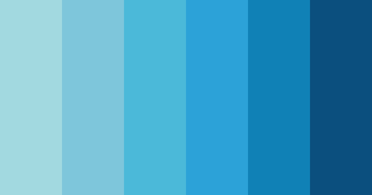 Download bright baby blue color palette PNG image (landscape)