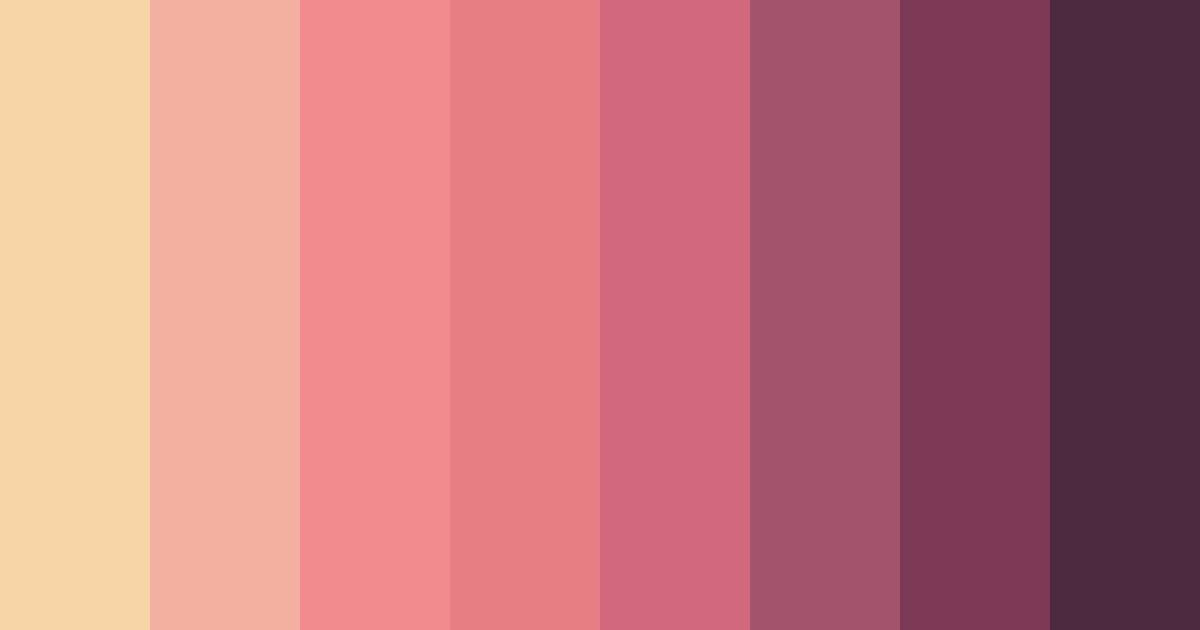 Download rosy reverie color palette PNG image (landscape)