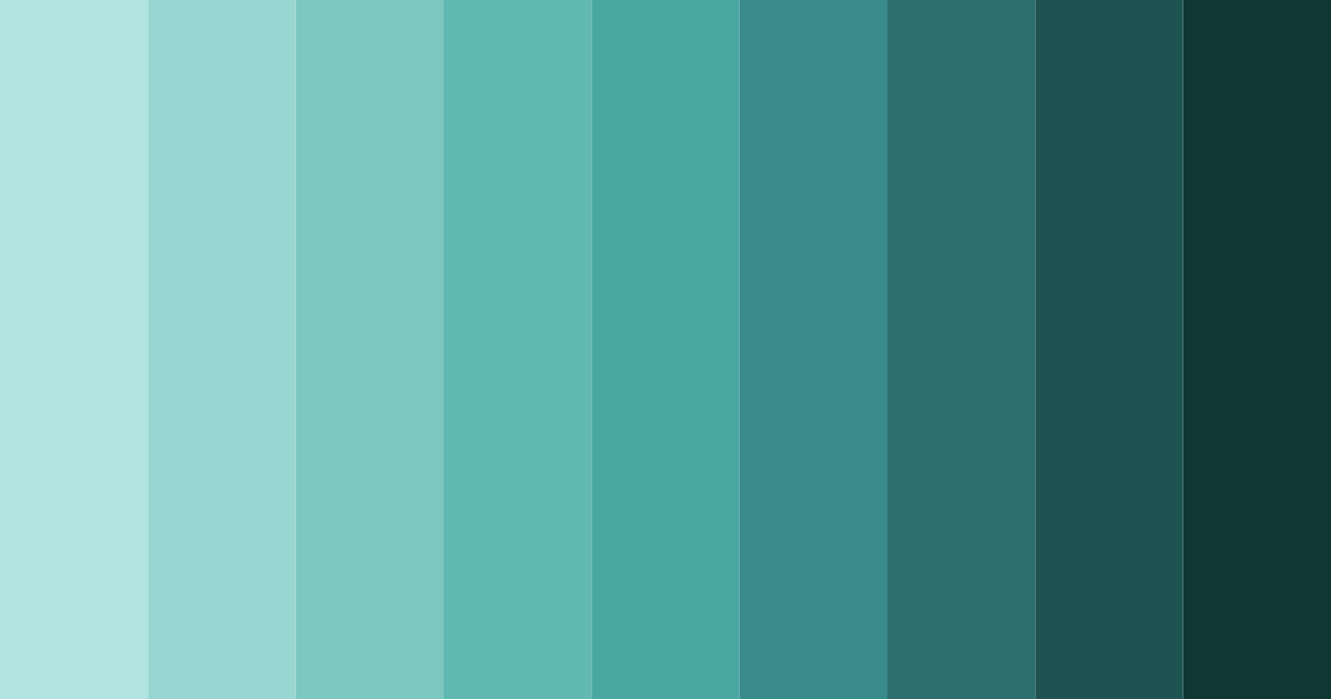 Download teal ocean color palette PNG image (landscape)
