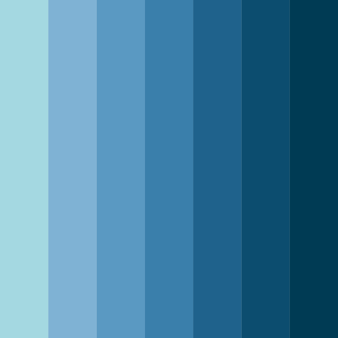 Download azure horizon color palette PNG image (square)