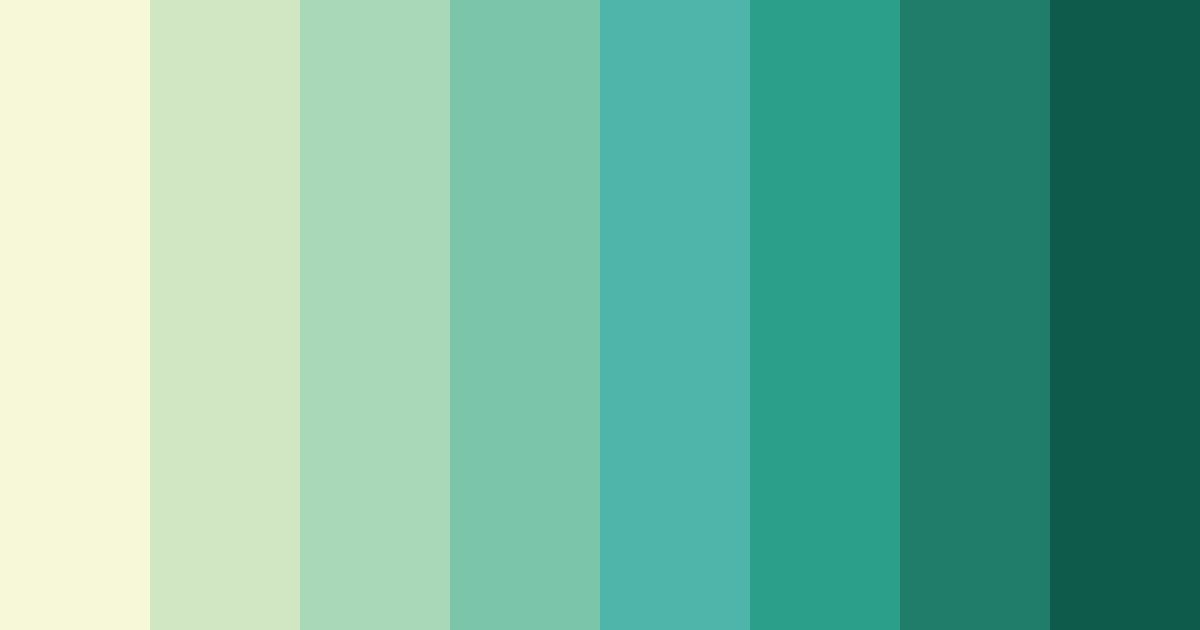 Download emerald serenity color palette PNG image (landscape)