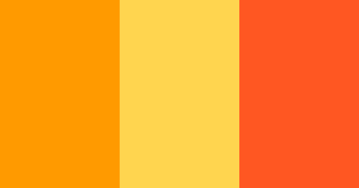Download sunset citrus harmony color palette PNG image (landscape)