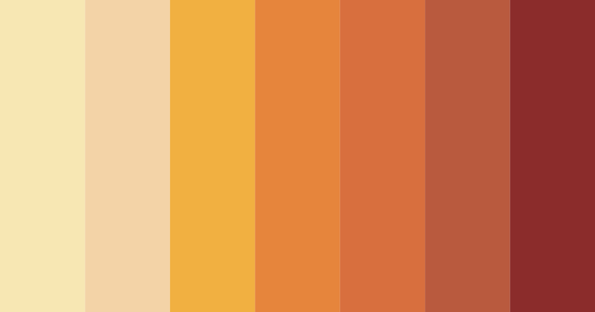 Download autumn ember glow color palette PNG image (landscape)