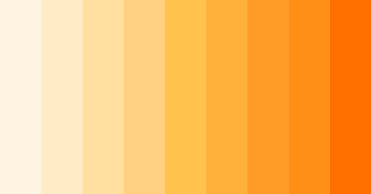 Download sun-kissed creamsicle color palette PNG image (landscape)