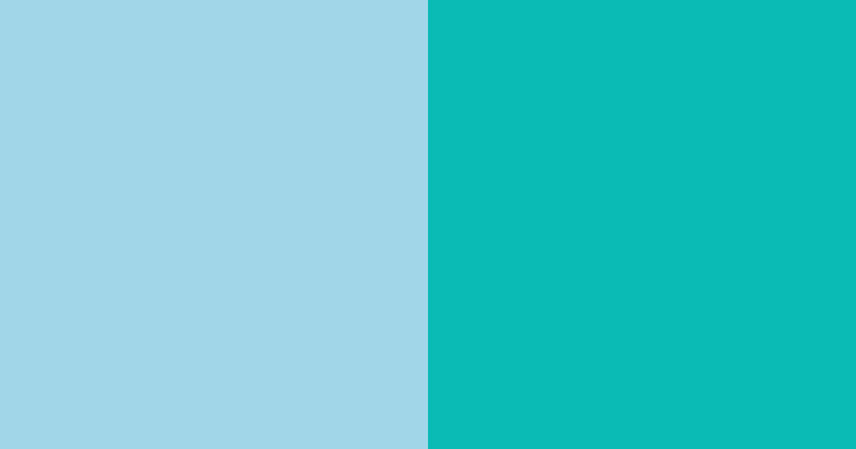 Download tiffany blue color palette PNG image (landscape)