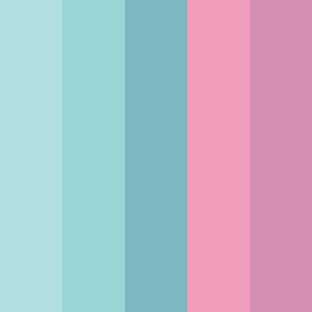 Download tiffany pink color palette PNG image (square)