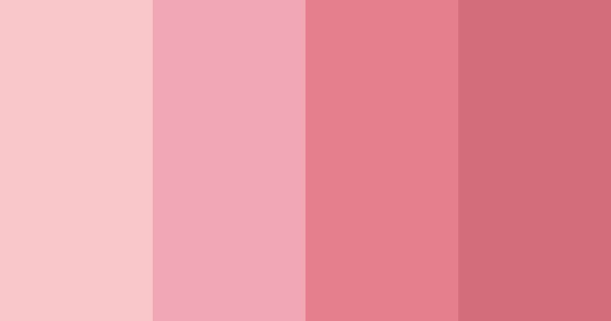 Download shades of pink color palette PNG image (landscape)