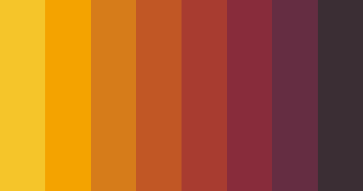 Download strong orange color palette PNG image (landscape)