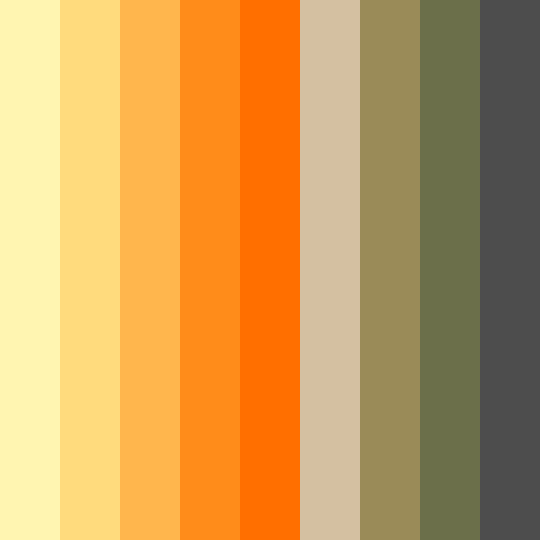 Download vibrant yellow green red color palette PNG image (square)