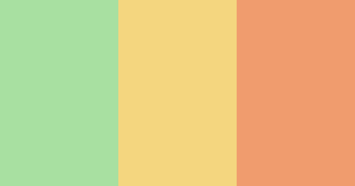 Download light green spring color palette PNG image (landscape)