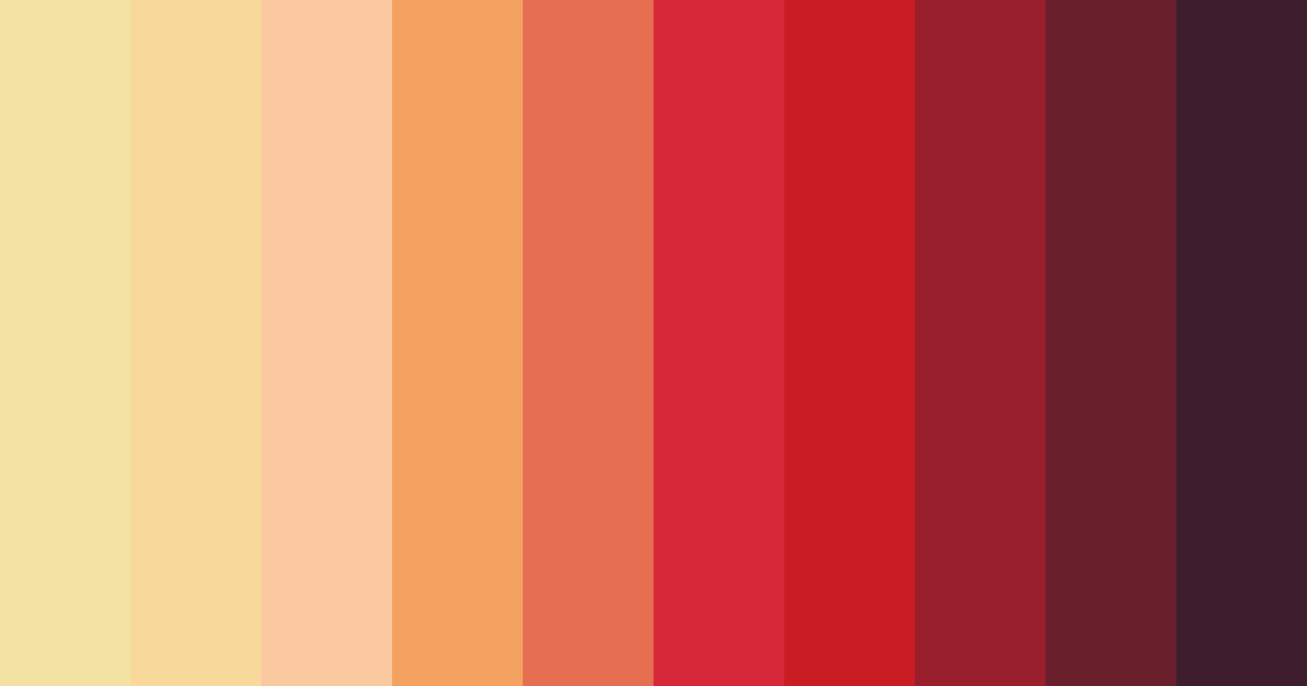 Download sunset serenade color palette PNG image (landscape)
