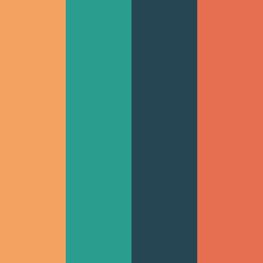 Download unconventional orange color palette PNG image (square)