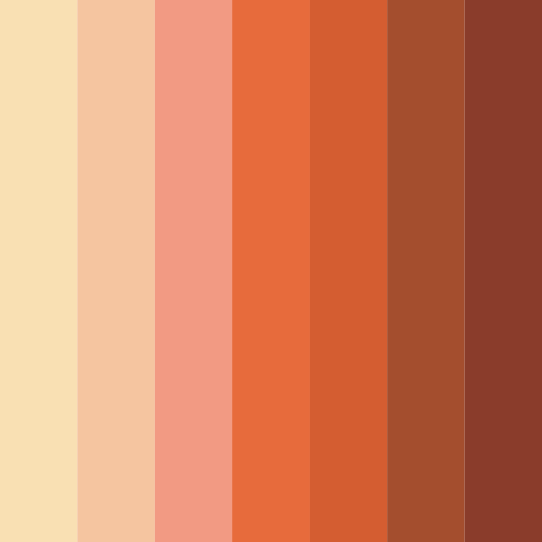 Download autumn harvest color palette PNG image (square)