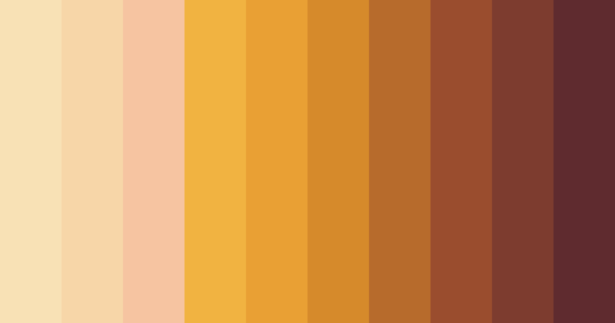 Download autumn ember glow color palette PNG image (landscape)