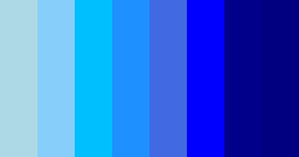 Download azure symphony color palette PNG image (landscape)