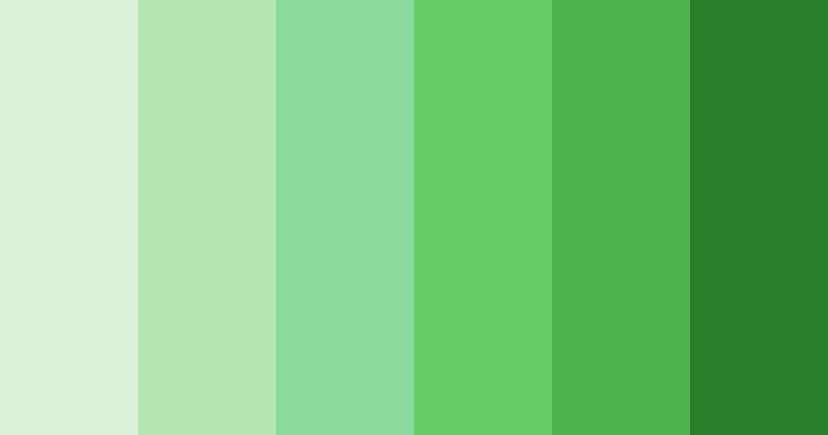 Download warm green shades color palette PNG image (landscape)