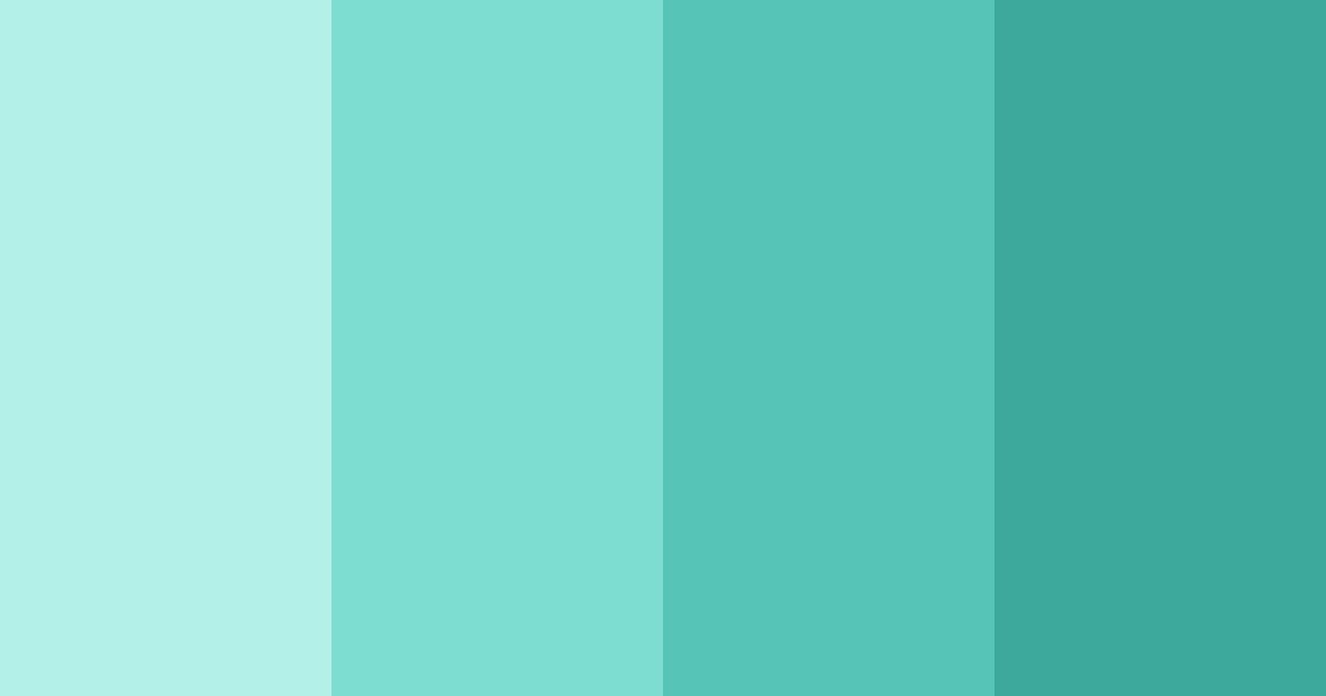 Download minty fresh color palette PNG image (landscape)