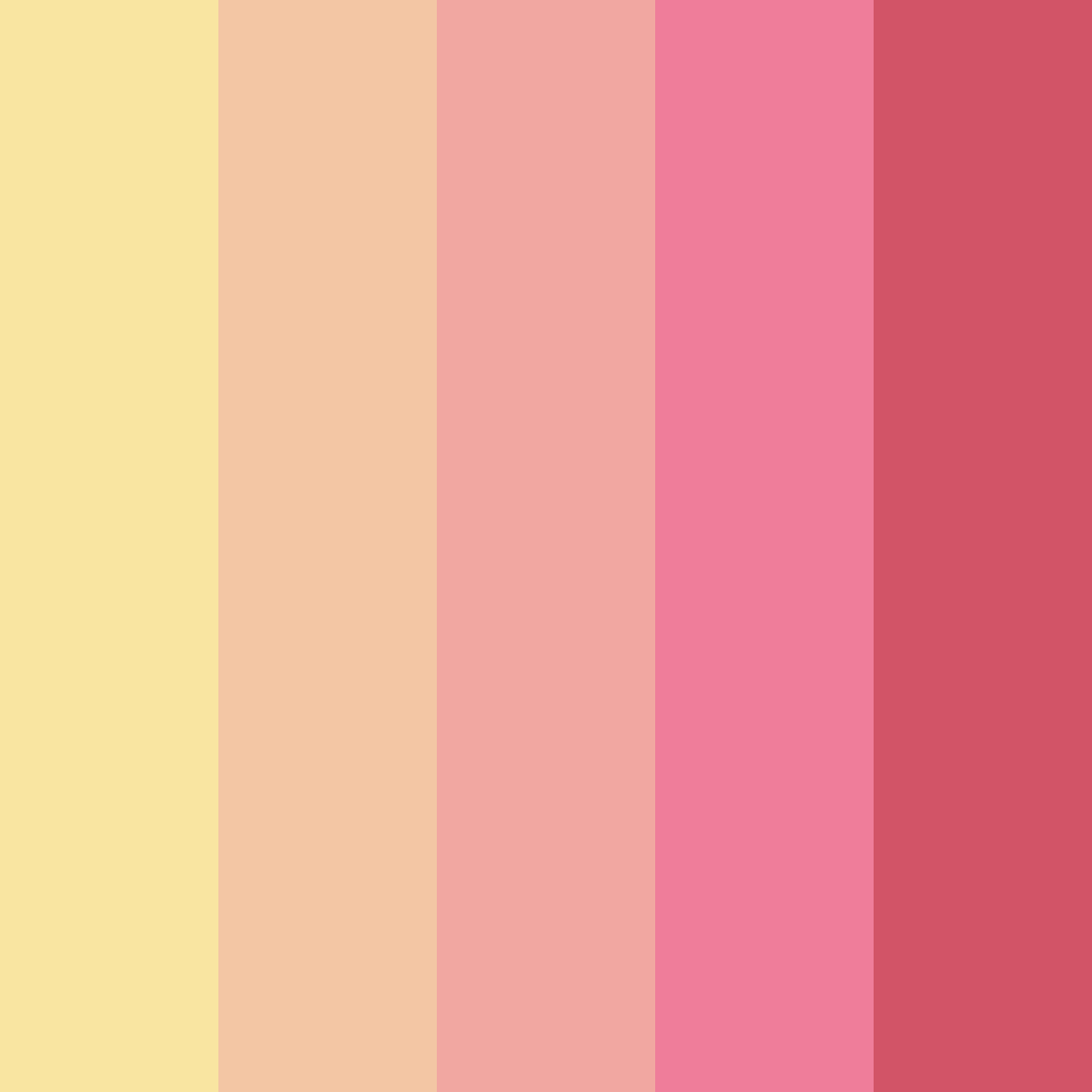 Download pink evening color palette PNG image (square)