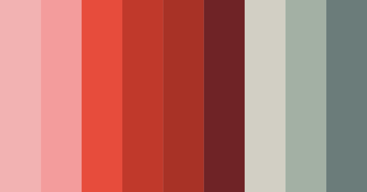 Download red forest color palette PNG image (landscape)