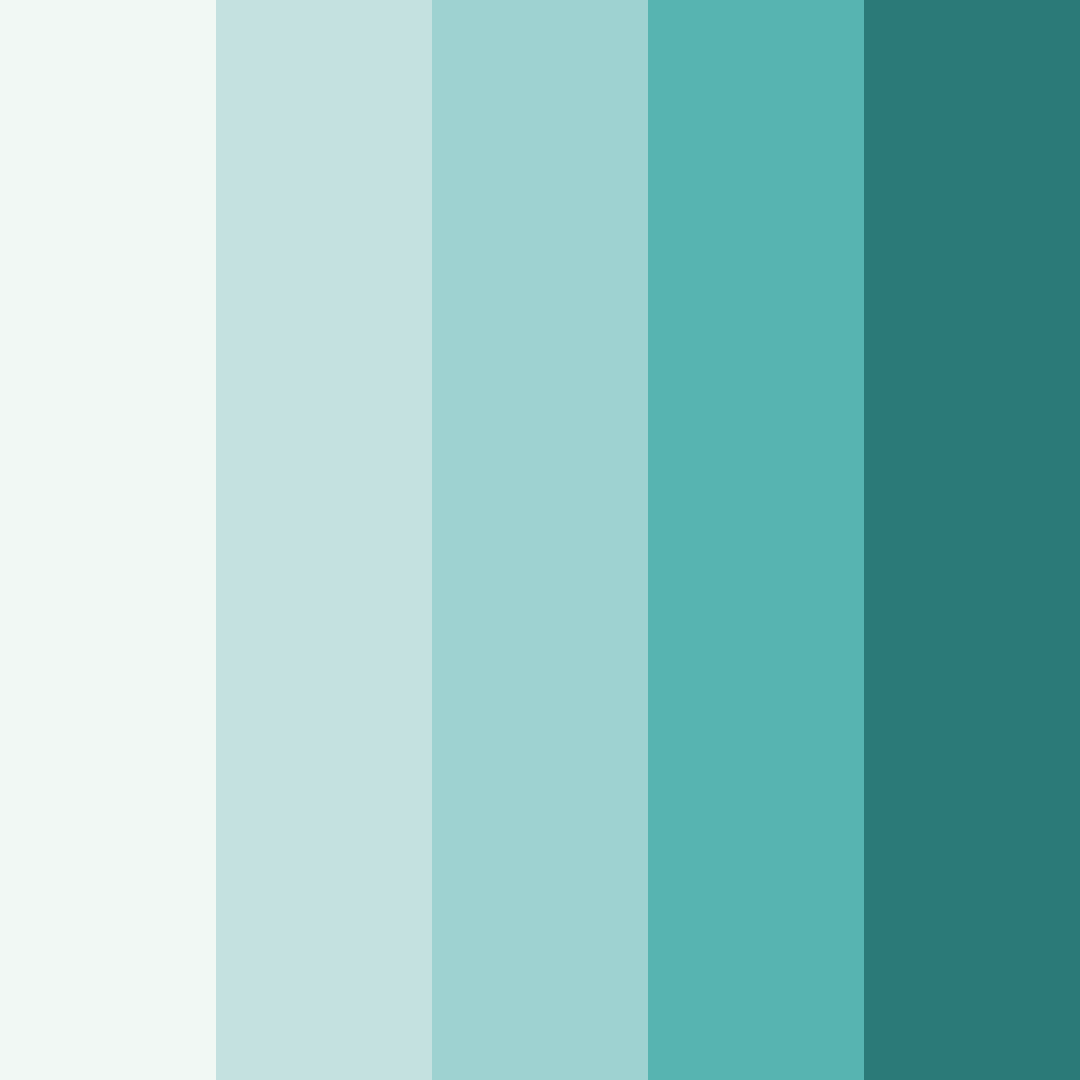 Download teal christmas color palette PNG image (square)
