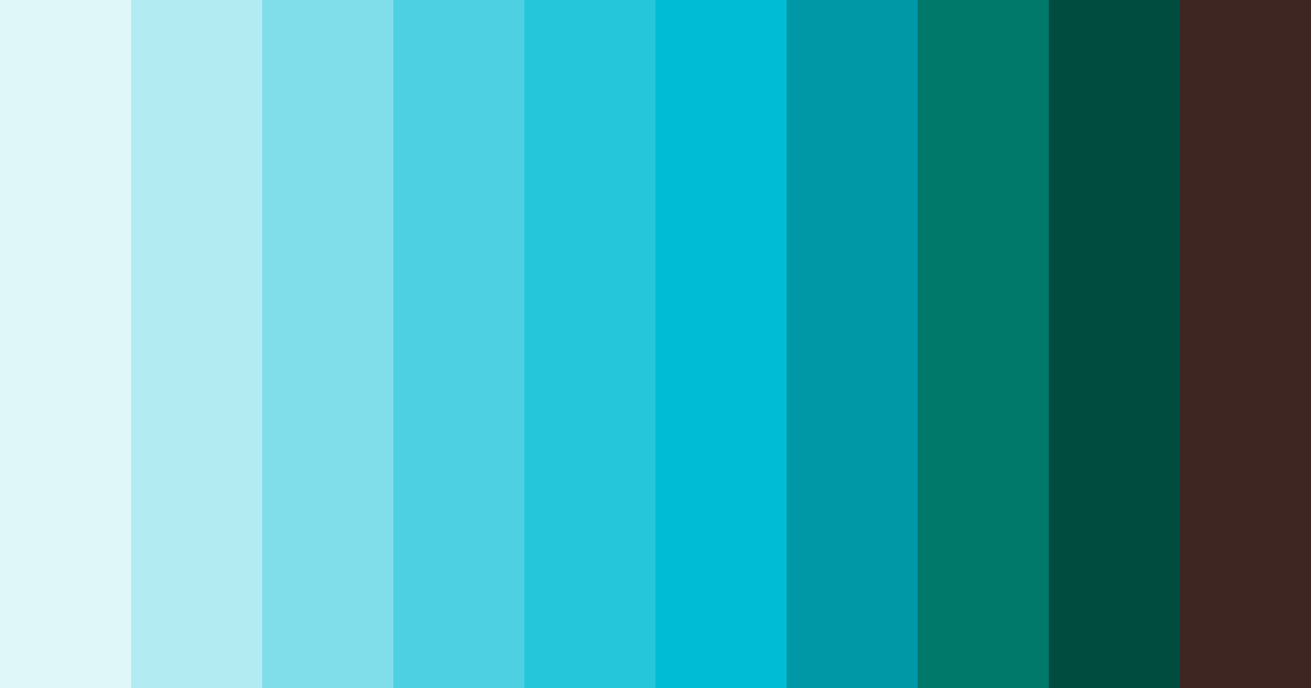Download bright blue and brown color palette PNG image (landscape)