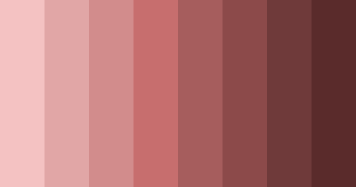 Download shades of red and brown color palette PNG image (landscape)