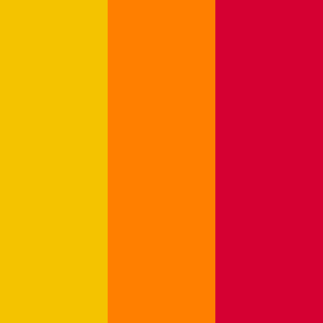 Download vibrant yellow orange red color palette PNG image (square)
