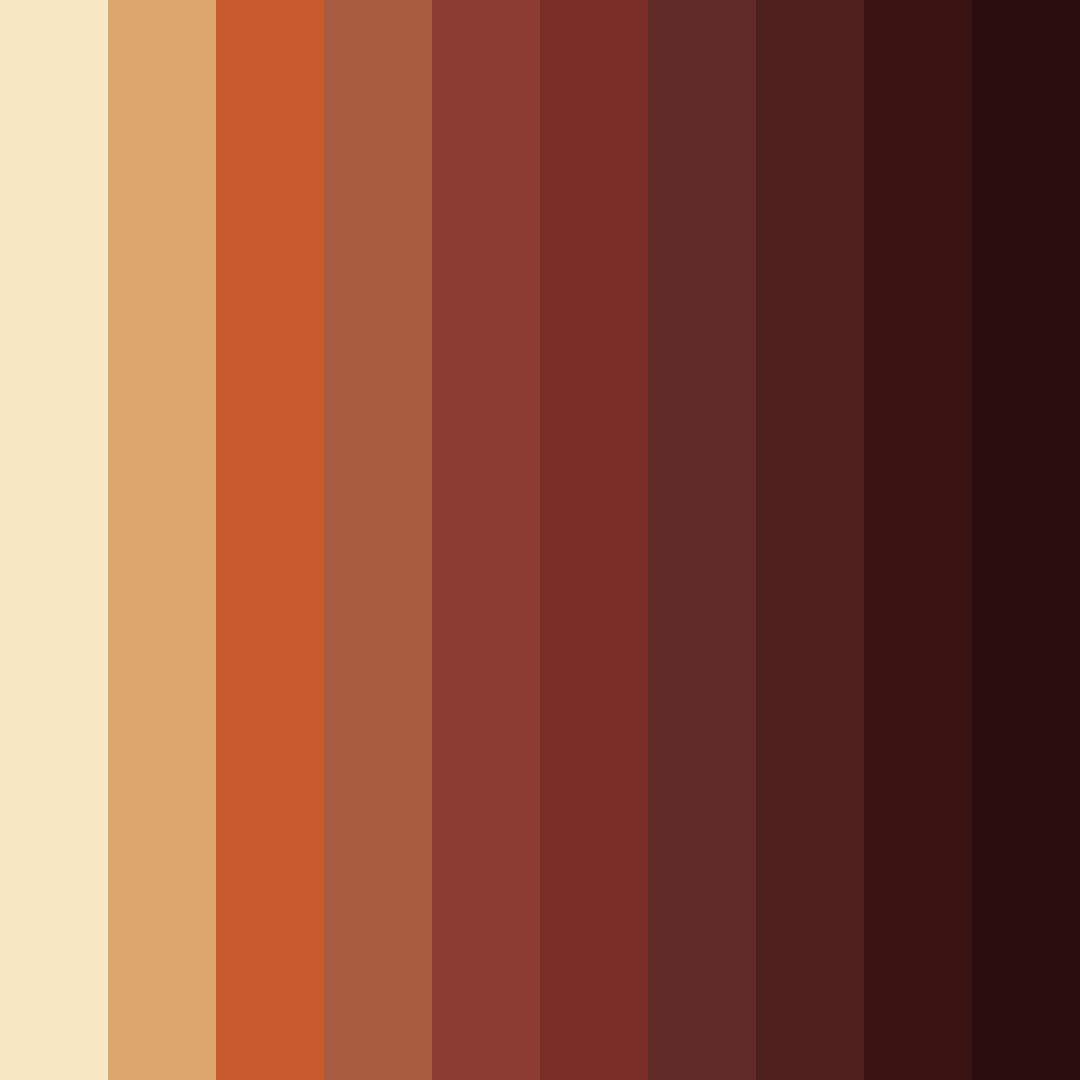Download deep red autumn color palette PNG image (square)