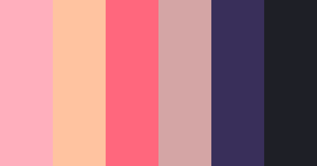 Download vibrant whimsy color palette PNG image (landscape)