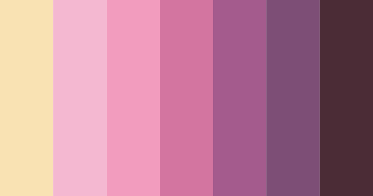 Download pink flower color palette PNG image (landscape)