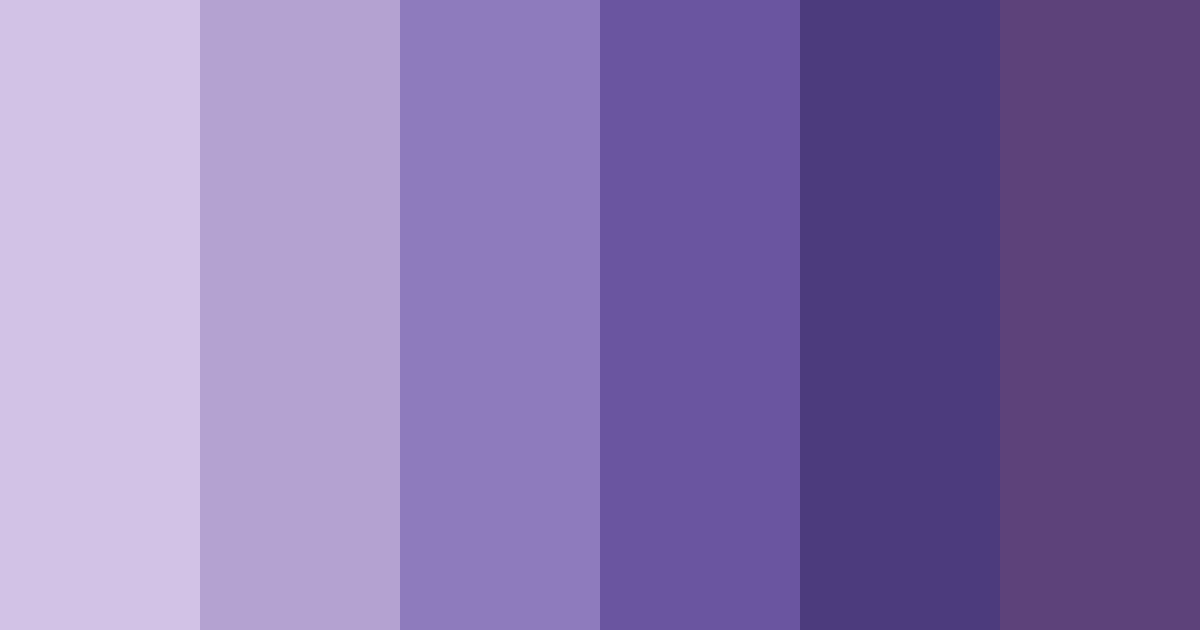 Download purple shades color palette PNG image (landscape)