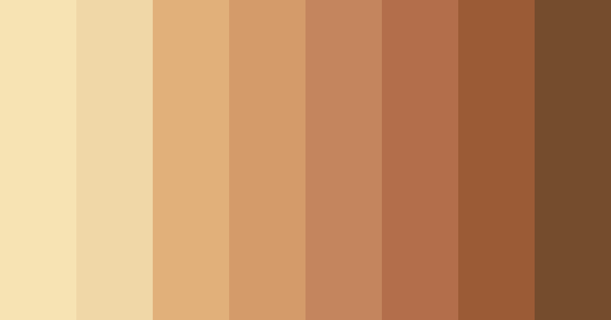 Download sunkissed earthtones color palette PNG image (landscape)