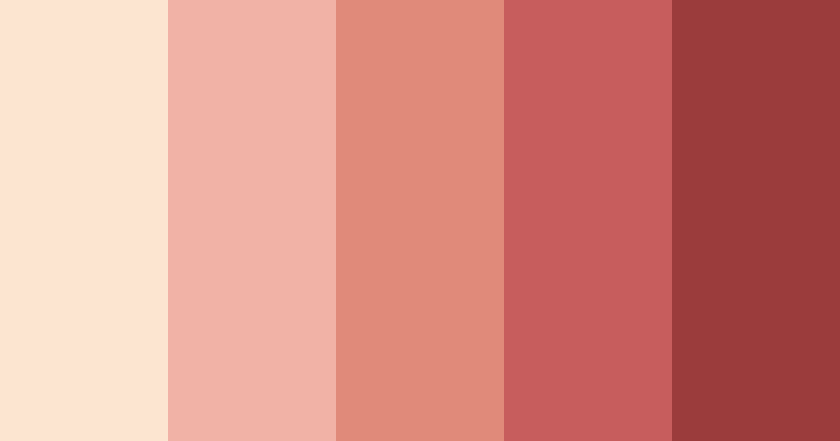 Download blushing sunset color palette PNG image (landscape)