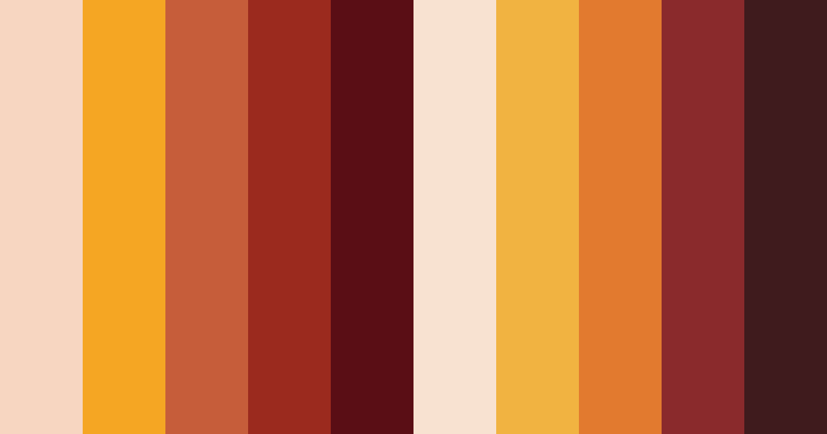 Download red gryffindor color palette PNG image (landscape)