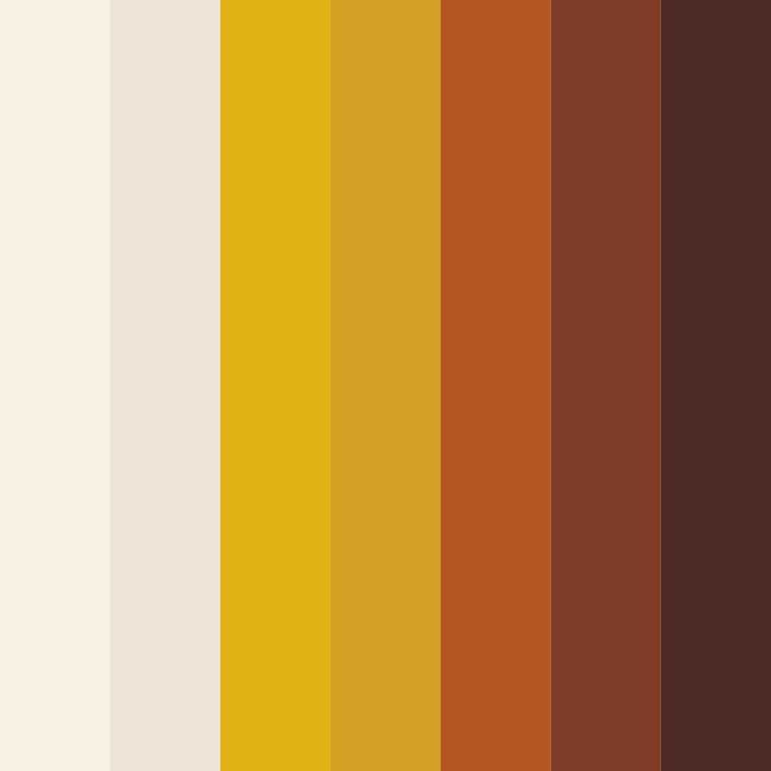 Download amber harvest color palette PNG image (square)
