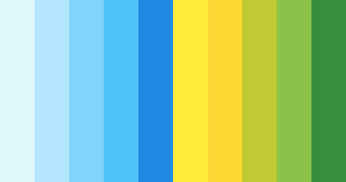 Download tropical symphony color palette PNG image (landscape)